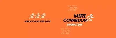 Promociona el maratón en naranja y negro