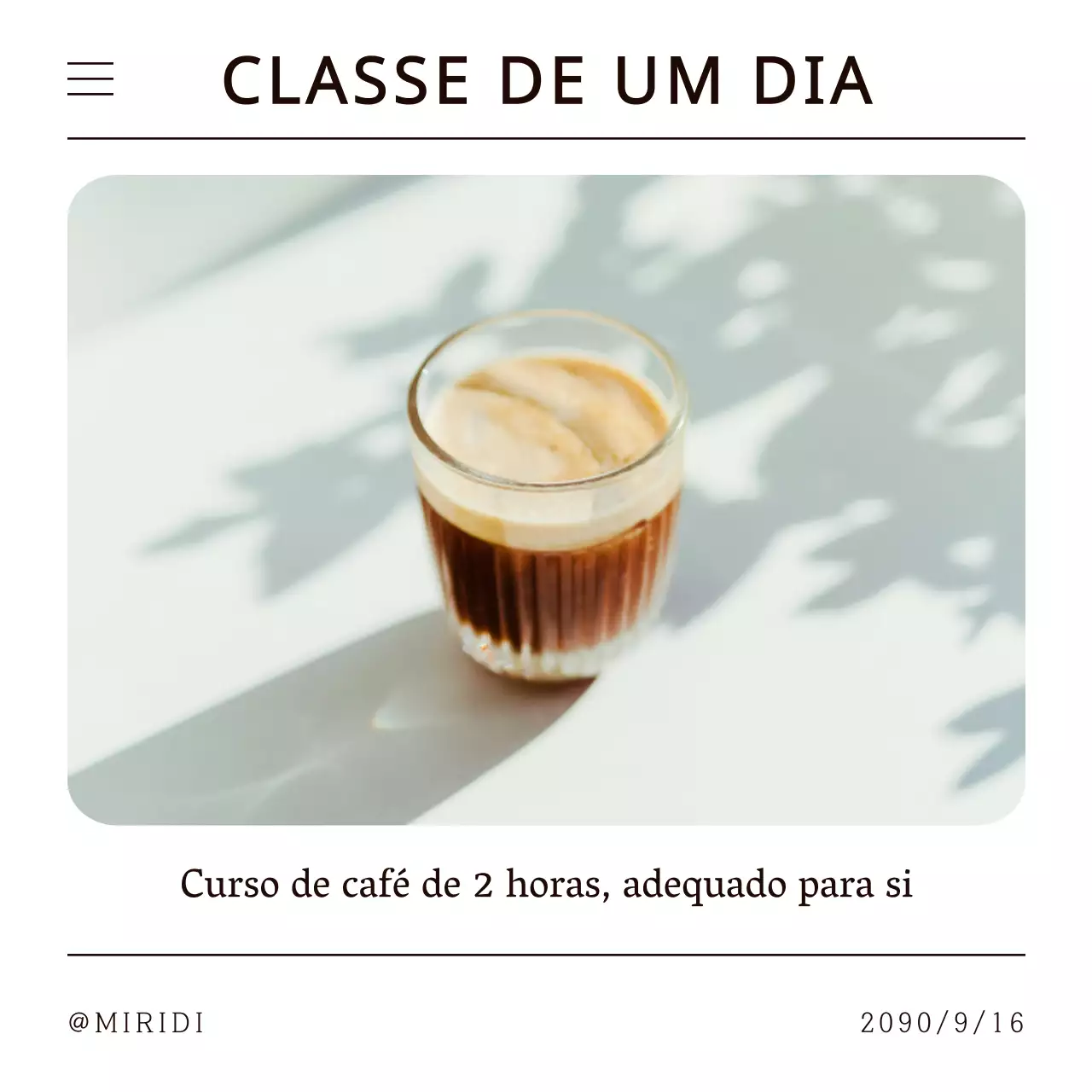 Um posto de café minimalista para um dia de aulas, em branco e preto