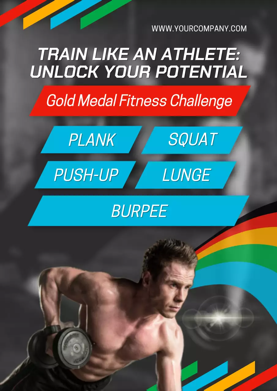 Black and Red Modern Sports workout plan