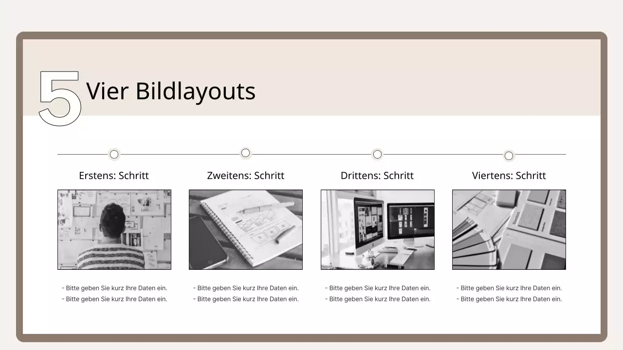 Eine einfache Trainingsgrundierung in Braun und Beige