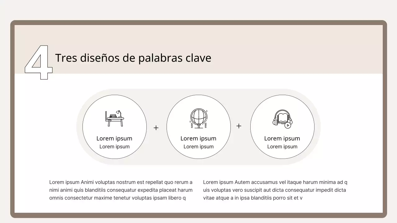 Una sencilla imprimación de entrenamiento en marrón y beige