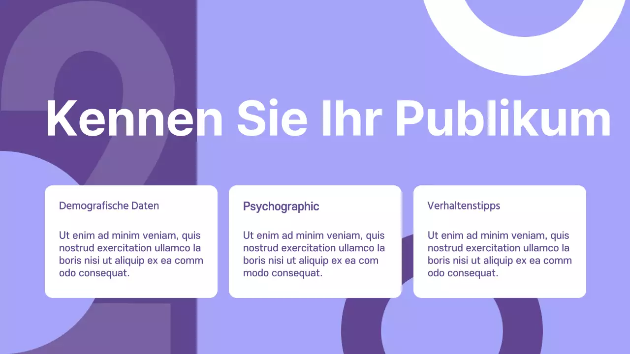 Lila Moderne Unternehmensstrategie Präsentation