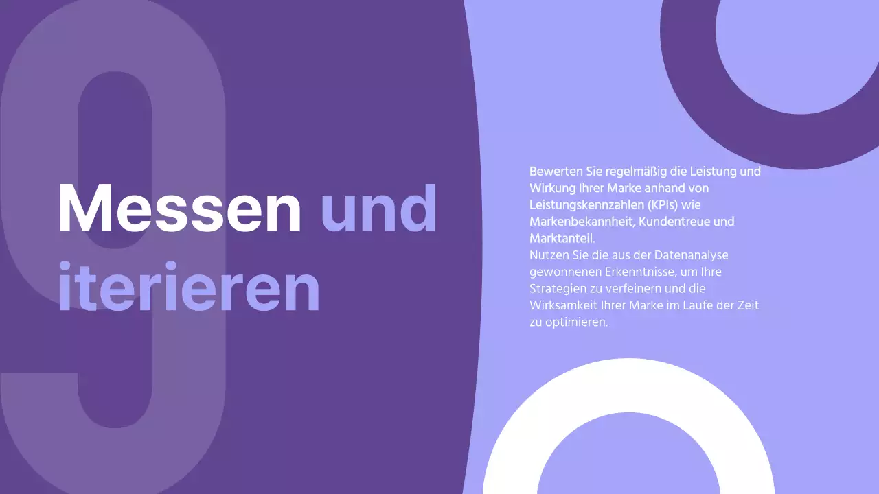 Lila Moderne Unternehmensstrategie Präsentation