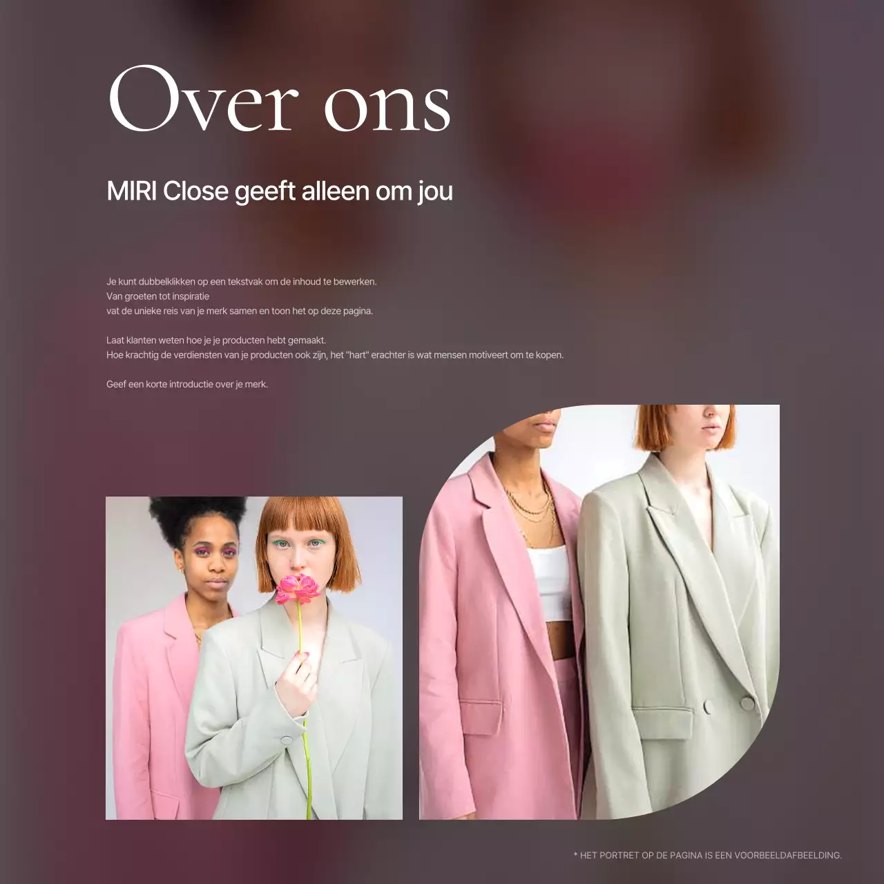 Promoot een trendy mode-intro in roze
