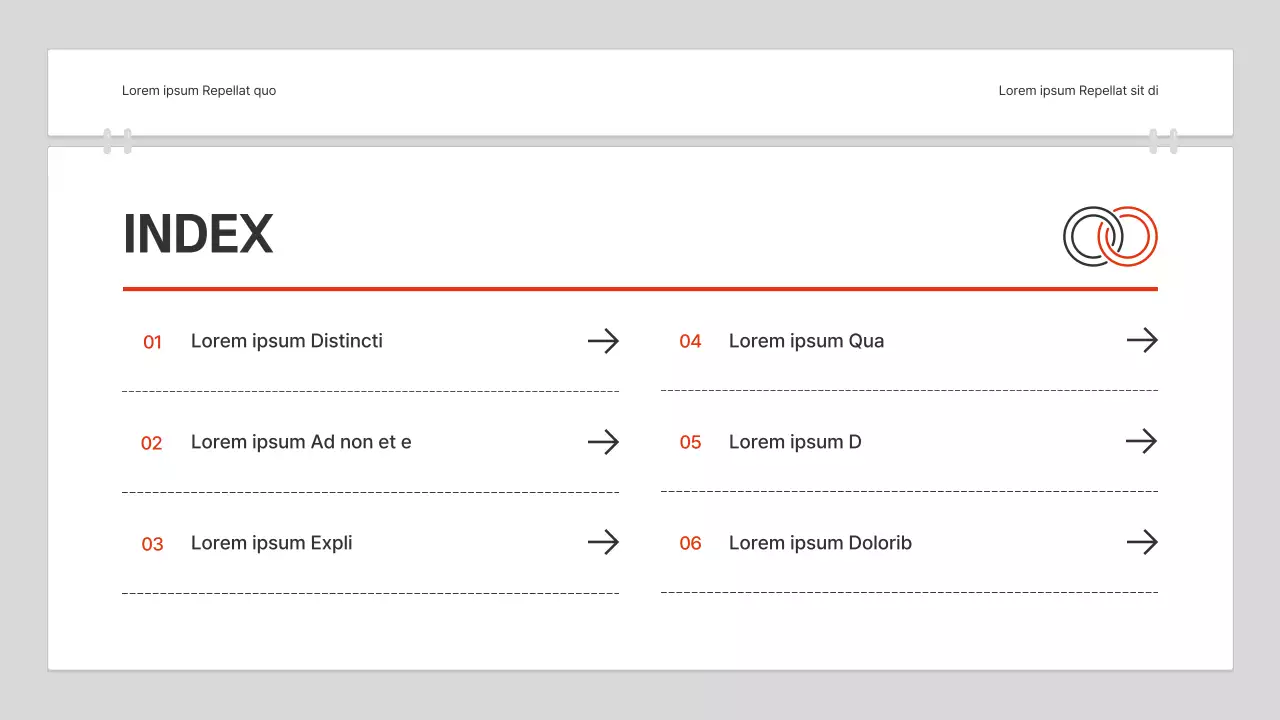 Ein einfacher rot-weißer Bericht zur Inhaltsanalyse