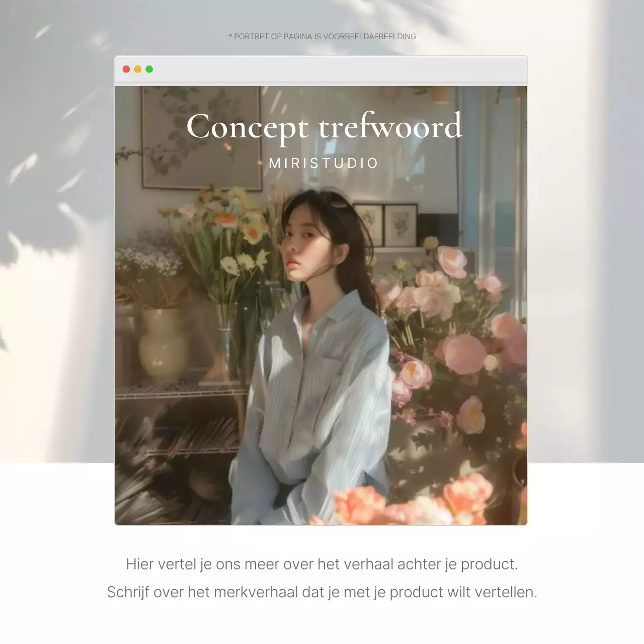 Een fotolay-out of advertentie voor een modewinkel met een eenvoudige stijl van witte en grijze emoji's.