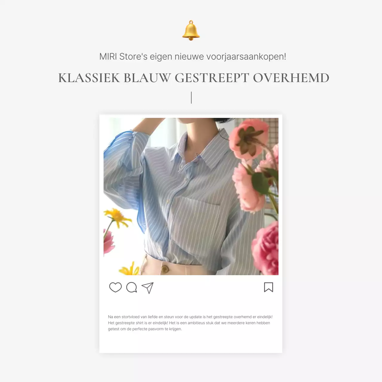 Een intropagina of advertentie voor een modewinkelcentrum met een eenvoudige stijl van witte en grijze emoji's.