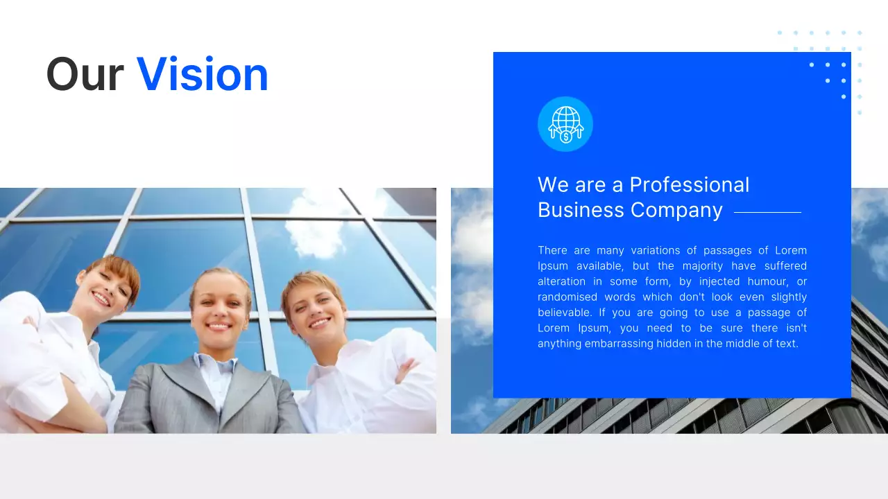 블루 모던 비즈니스 프레젠테이션