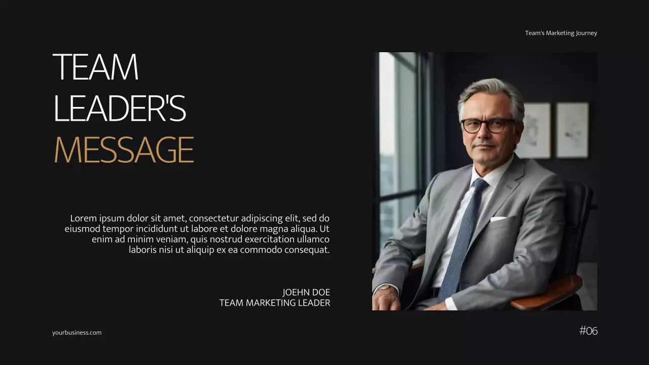 Black Modern Marketing Presentation