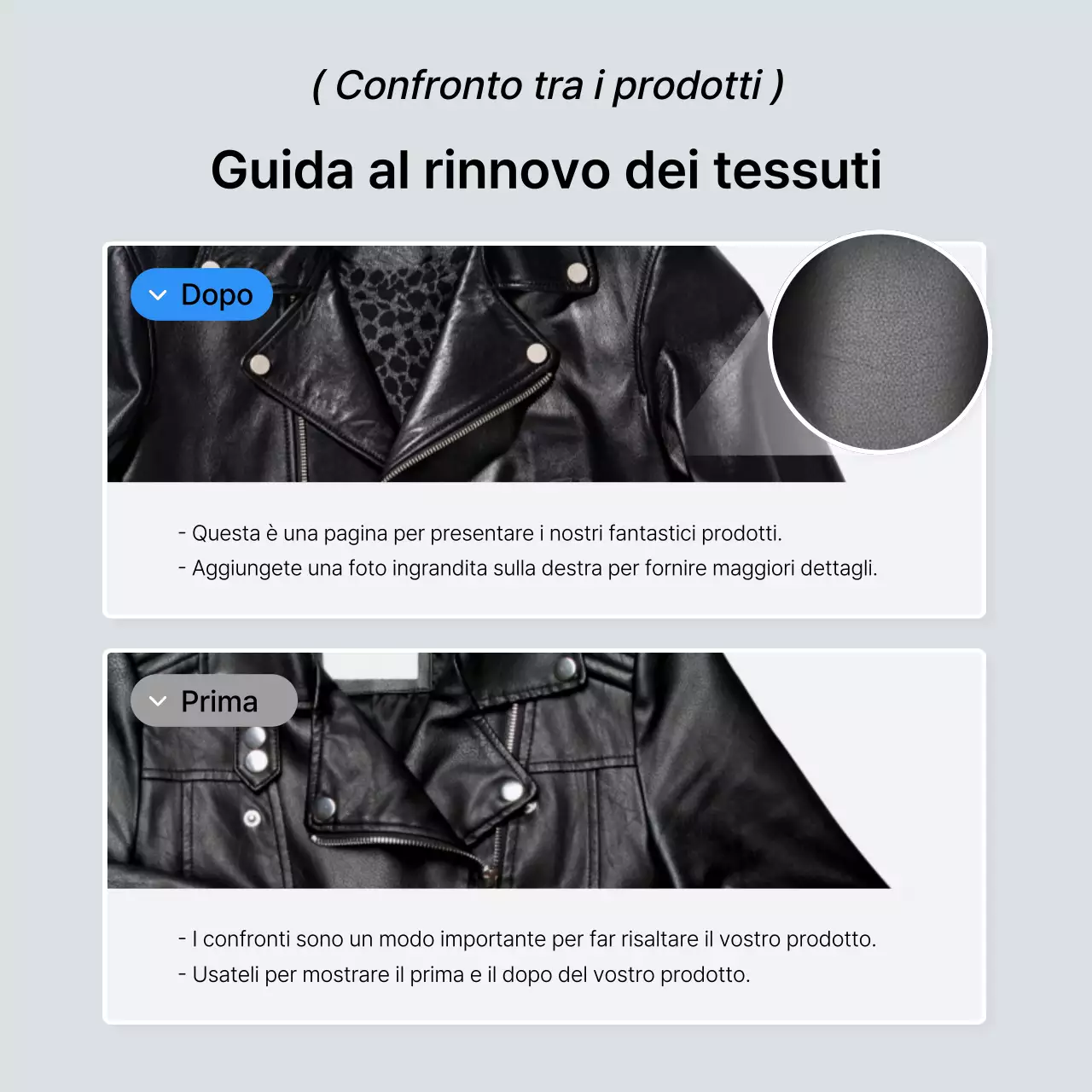 Promuovete i punti di controllo della moda di tendenza in blu e bianco