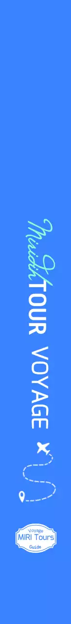 Concept de guide touristique en beige et bleu