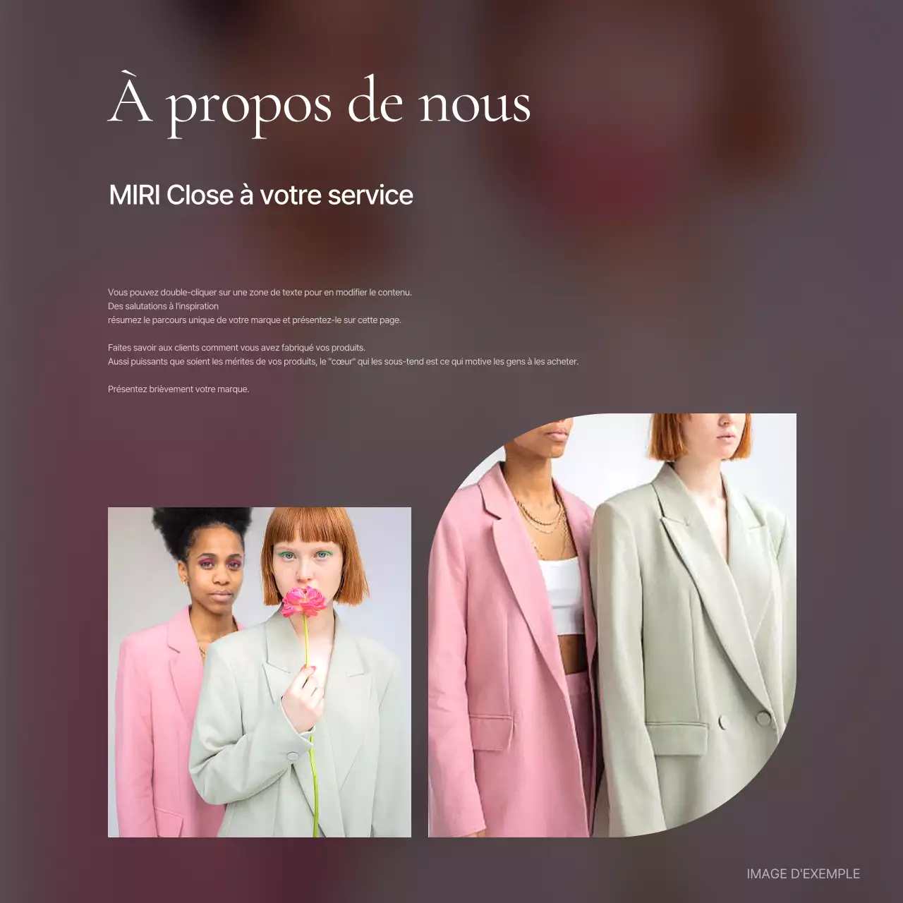 Promouvoir une introduction à la mode en rose
