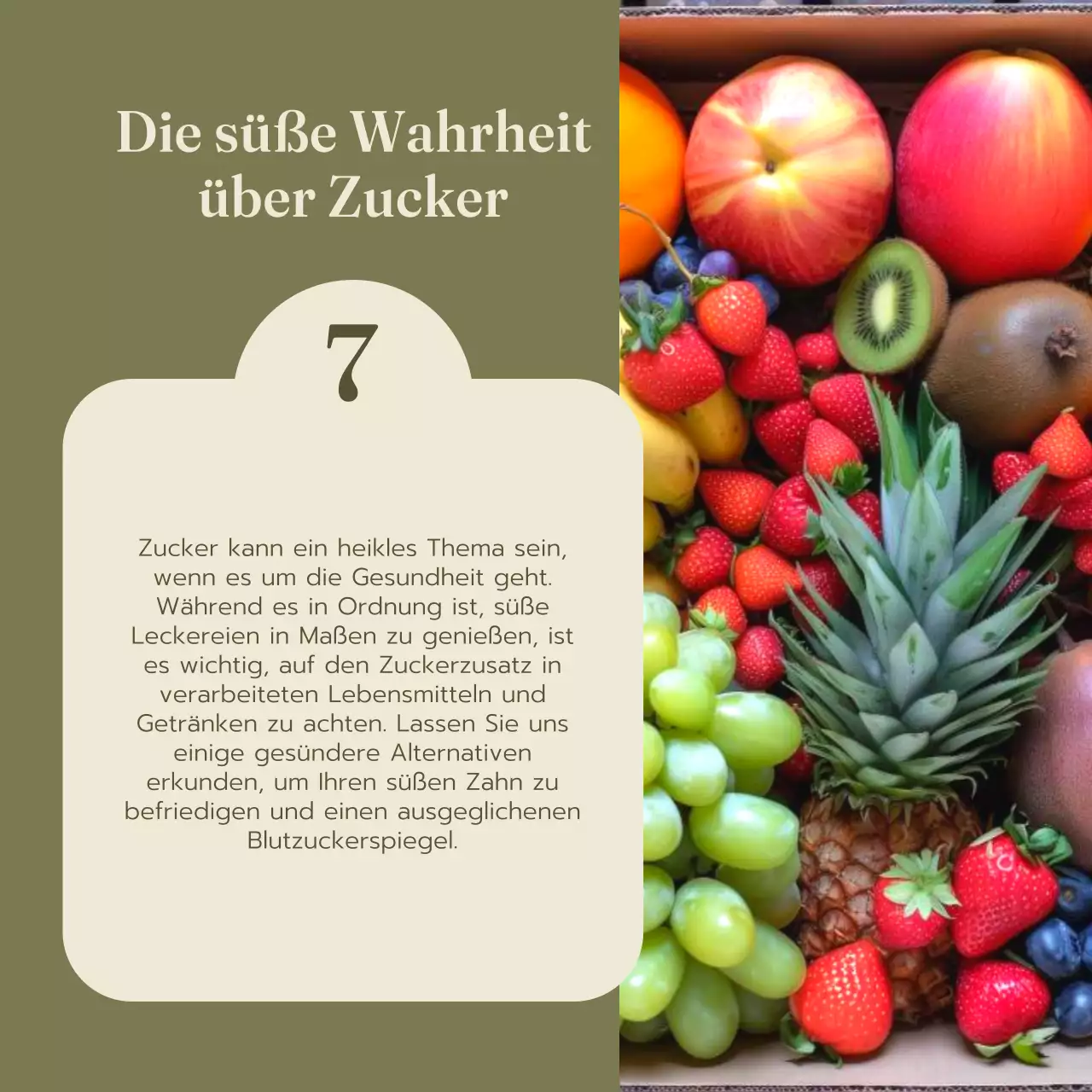 Grün und Rot Natürliche gesunde Lebensmittel und Diätführer