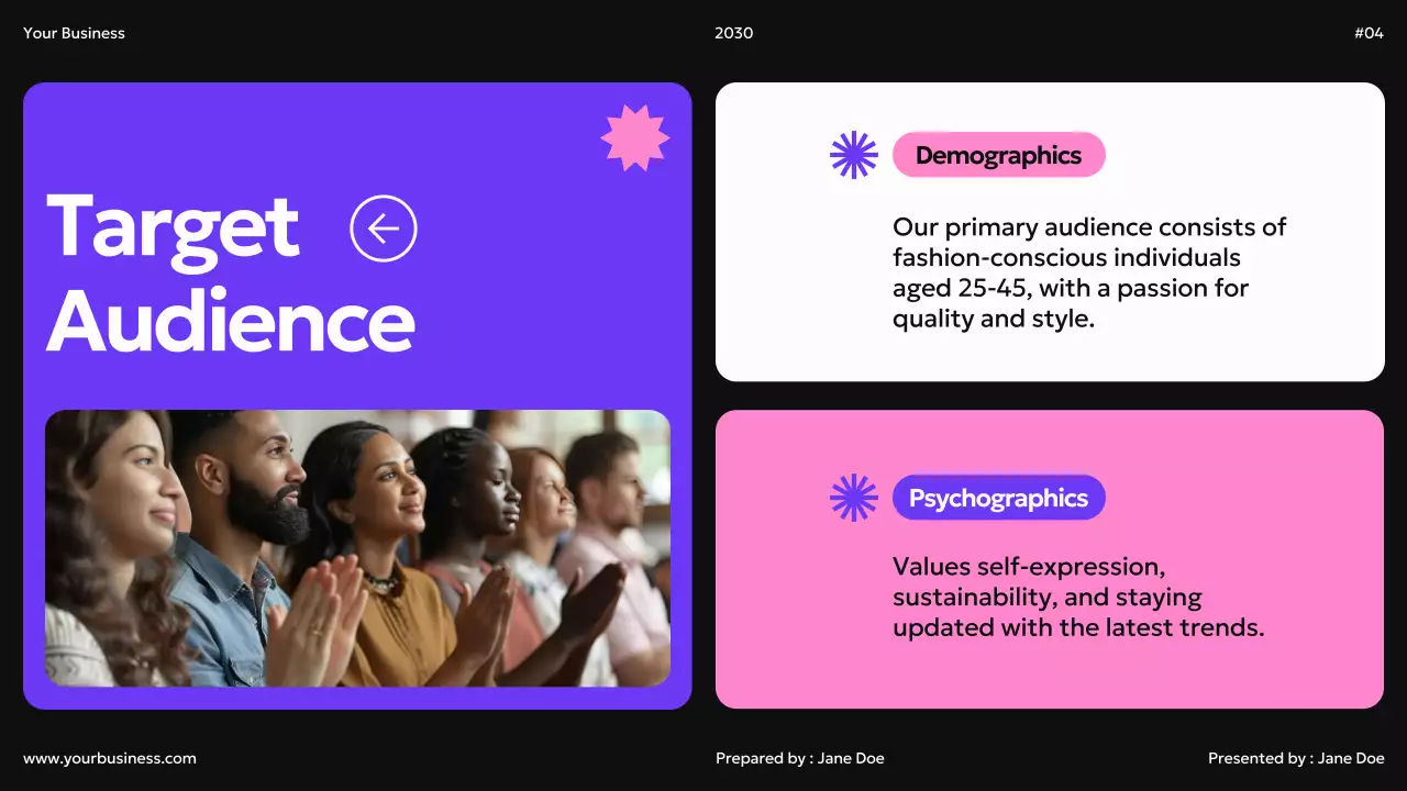 Black Blue Pink Modern Geometric Bento Box Brand Identity Guidelines Instruction