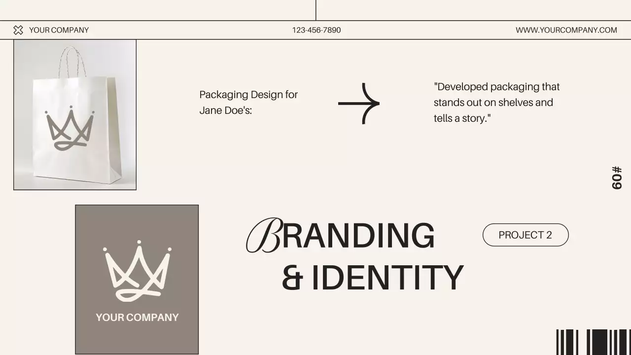 Beige Modern Portfolio Invitation Presentation