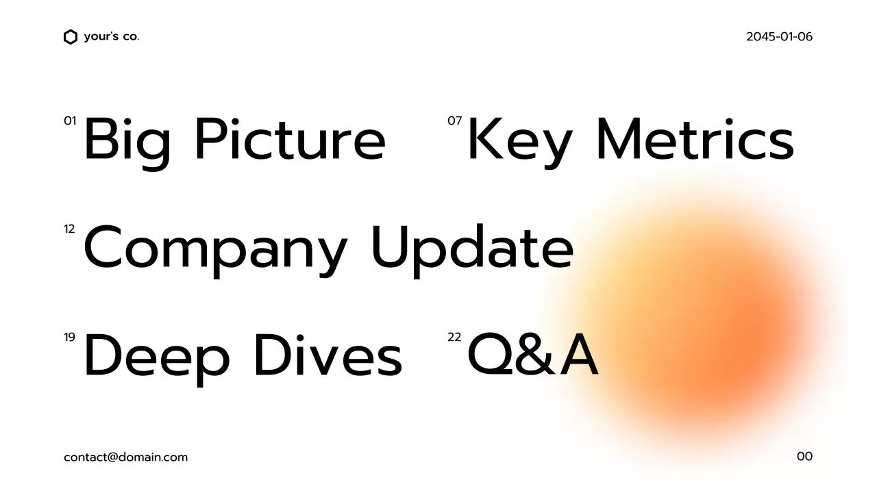 Orange Modern Business Deck Presentation