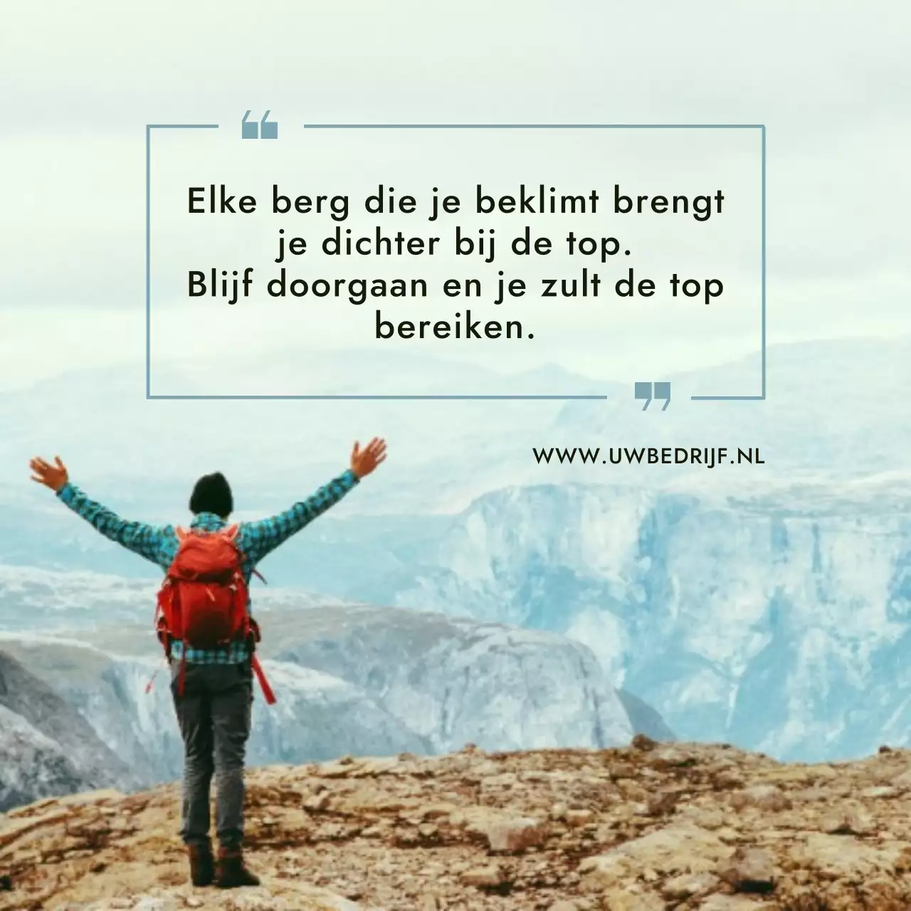 Blauw en oranje minimaal Aanmoedigende woorden ter ondersteuning van geestelijke gezondheid