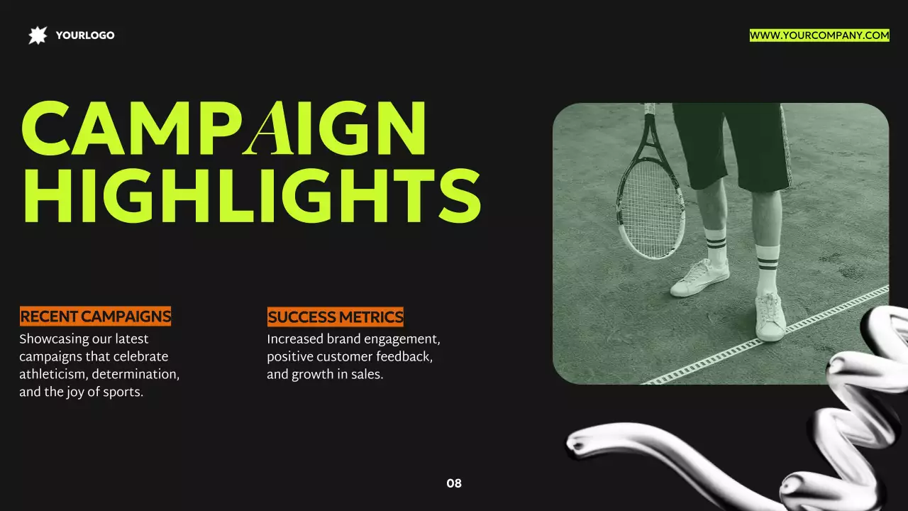 Orange Neon Modern Elevate Your Game Brand Proposal Introduction