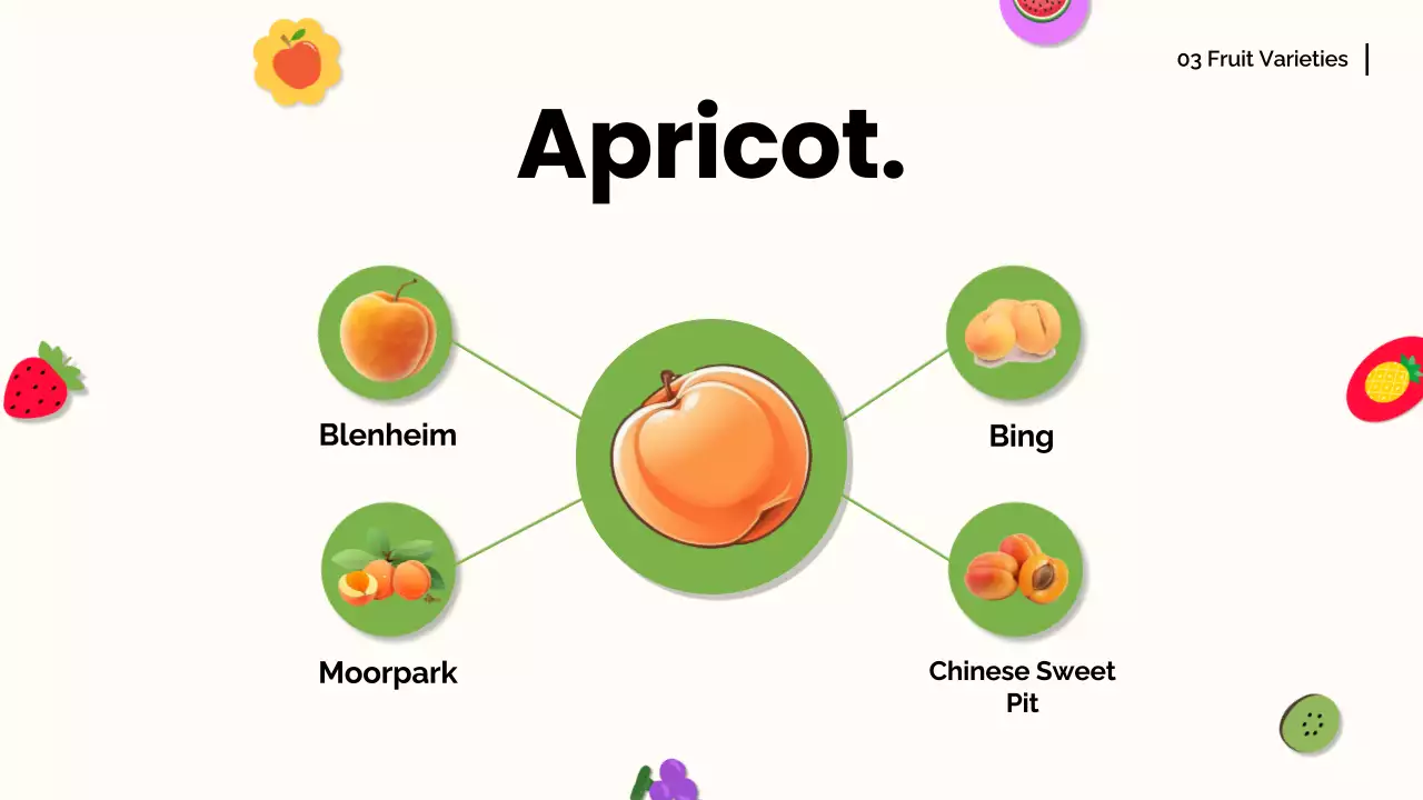 Colorful Trendy Fruit Guide Presentation