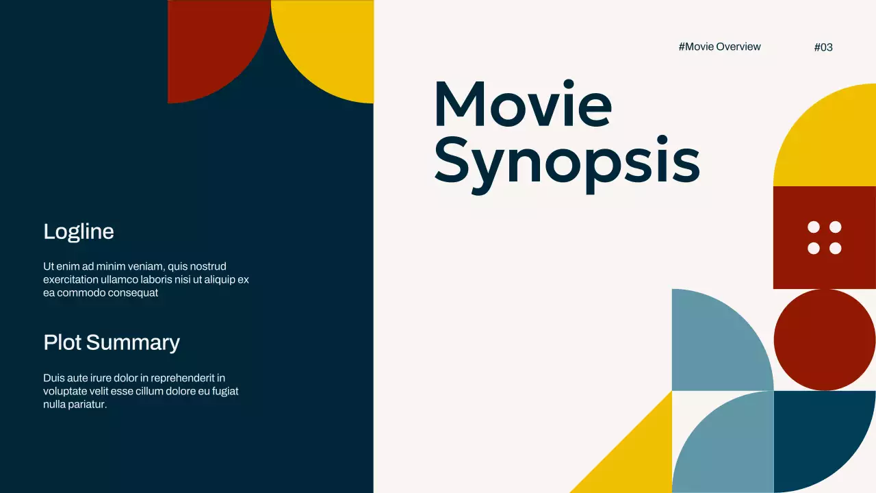 Colorful Modern Movie Guide Presentation
