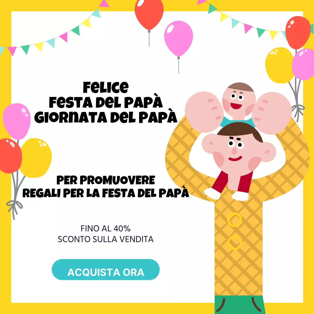 Carino l'annuncio di vendita giallo