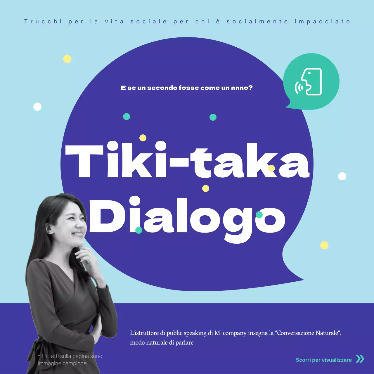 Promuovere il lancio di un simpatico libro in menta e blu navy