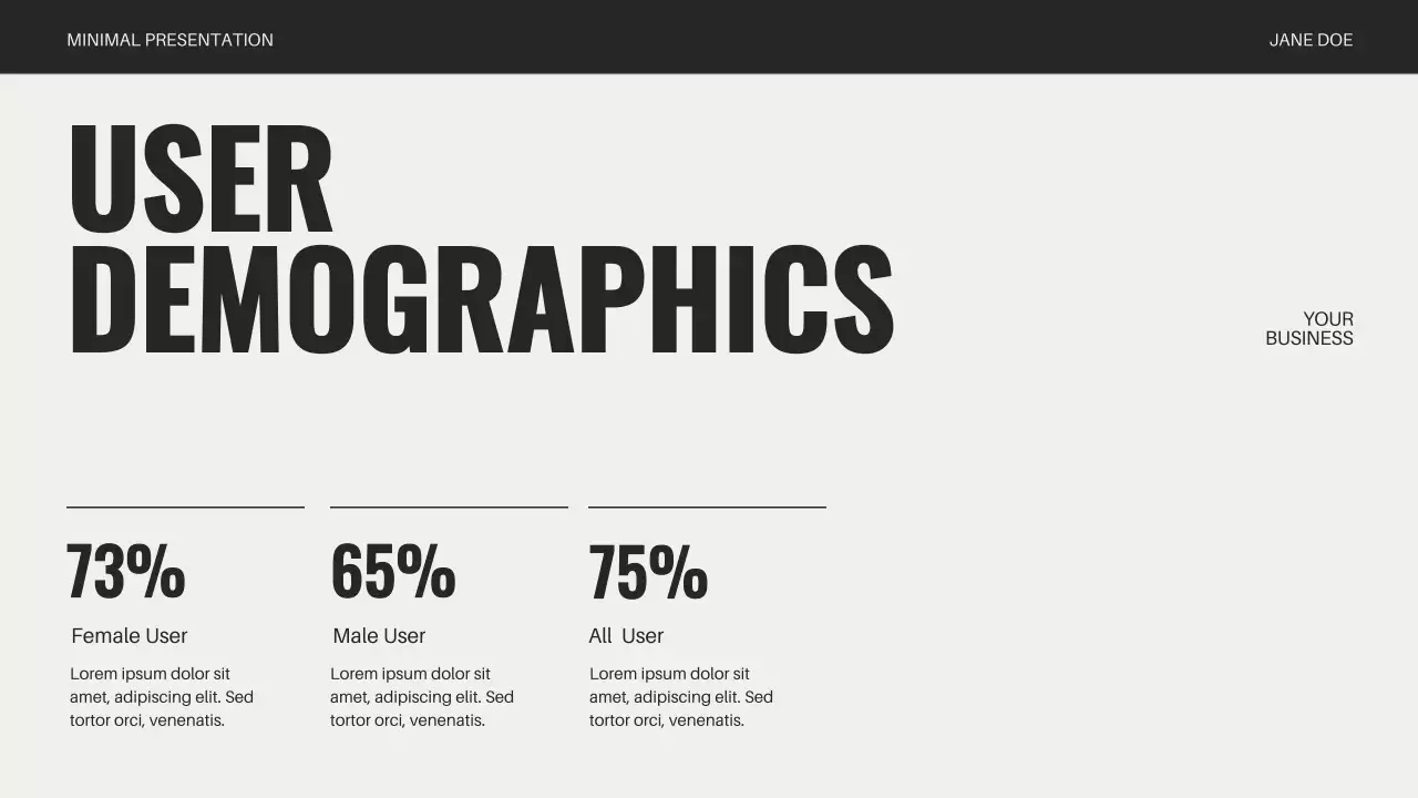 Black Minimal Business Presentation