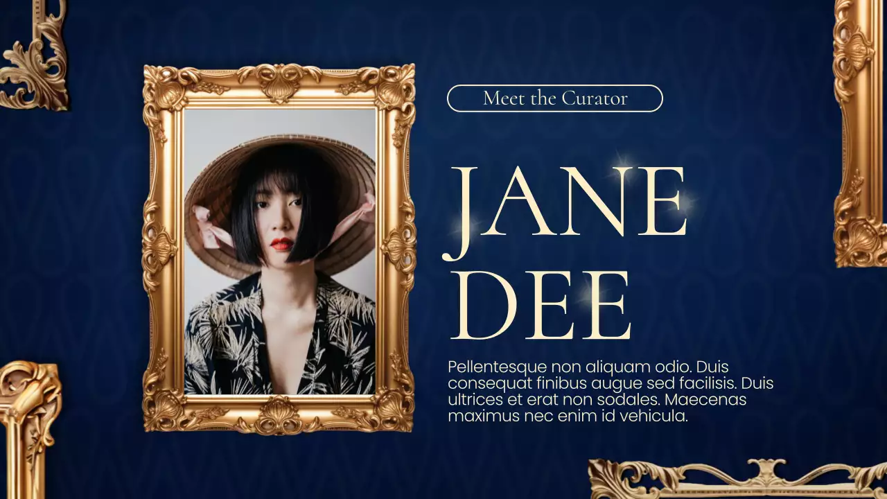 Green Traditional Museum Exhibition Presentation