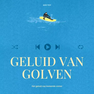 Een eenvoudige op de zomer geïnspireerde post in geel en lichtblauw