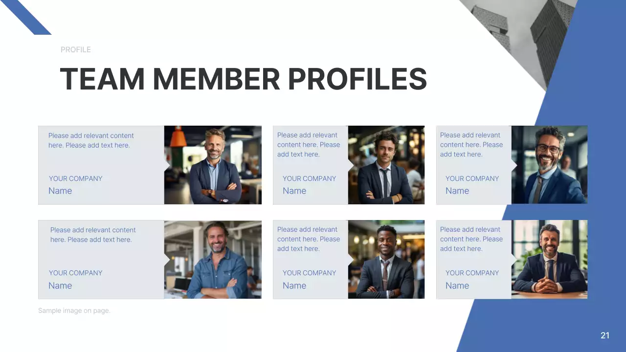 Blue Modern Company Report Presentation