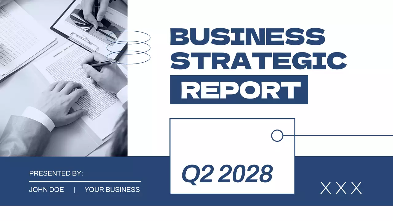 Blue Professional Business Report Presentation