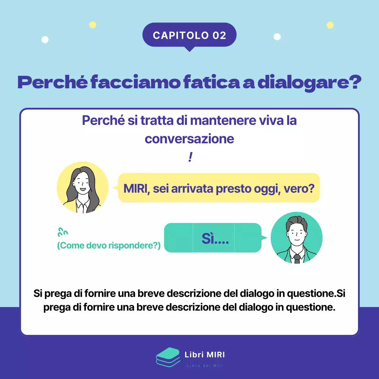 Promuovere il lancio di un simpatico libro in menta e blu navy