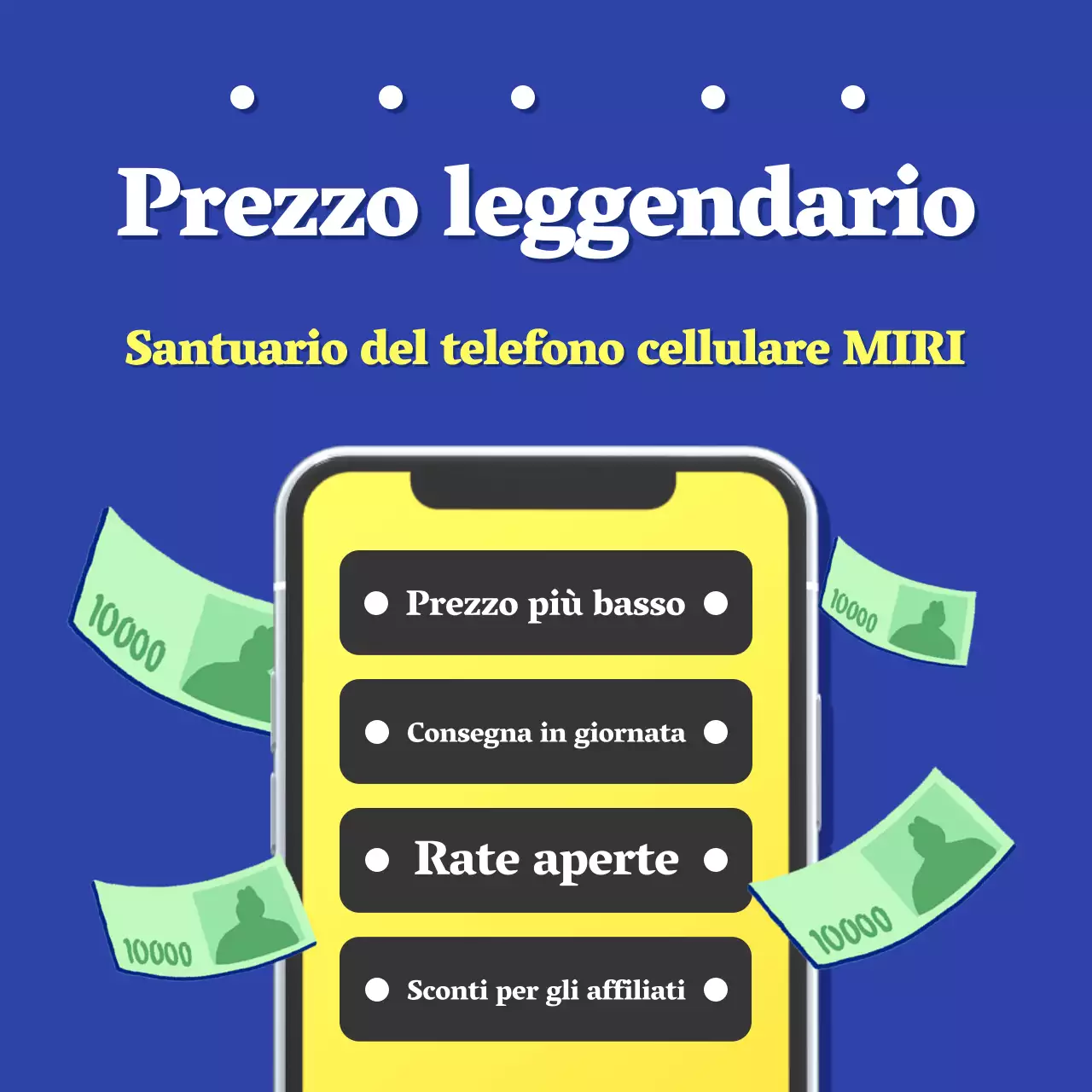 Promuovete i prezzi più bassi sui telefoni cellulari retro blu e gialli