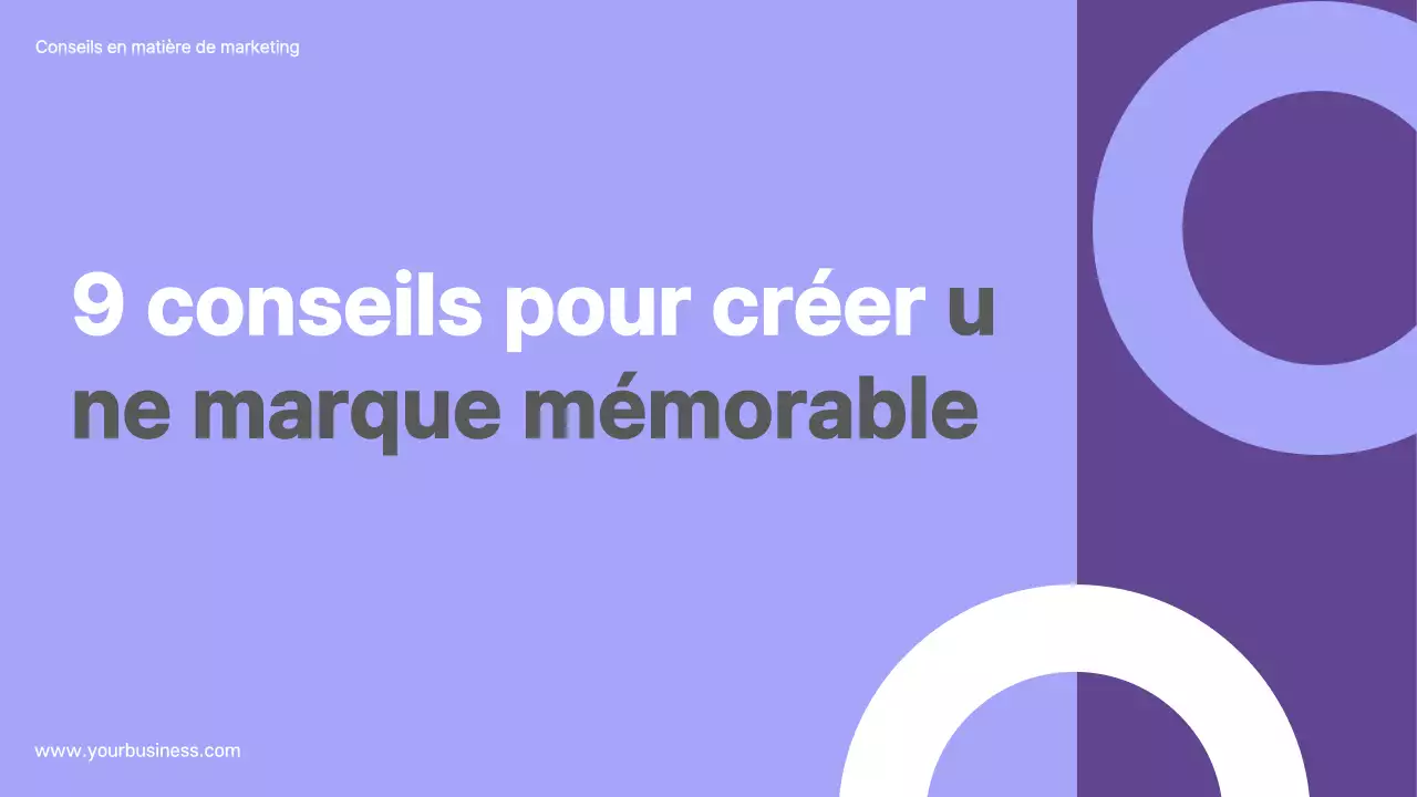 Présentation de la stratégie d'entreprise moderne de Purple