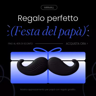 Annunci di vendita di tendenza in nero e blu