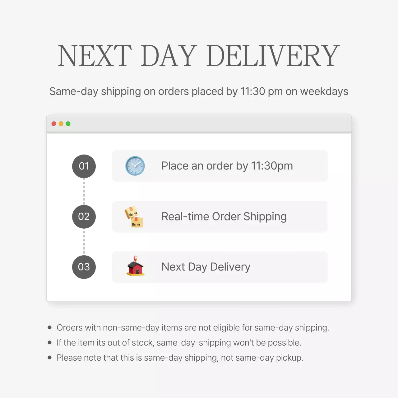 A fashion mall decorated with a simple style of white and gray emoji, with necessary instructions and cautions.