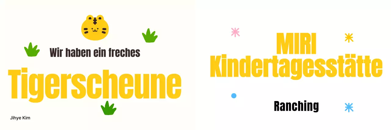 Entwurf für ein gemütliches Kinderzimmerkonzept mit Tierillustrationen