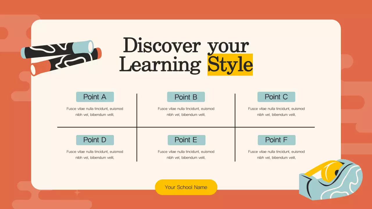 Orange Simple Study Guide Presentation