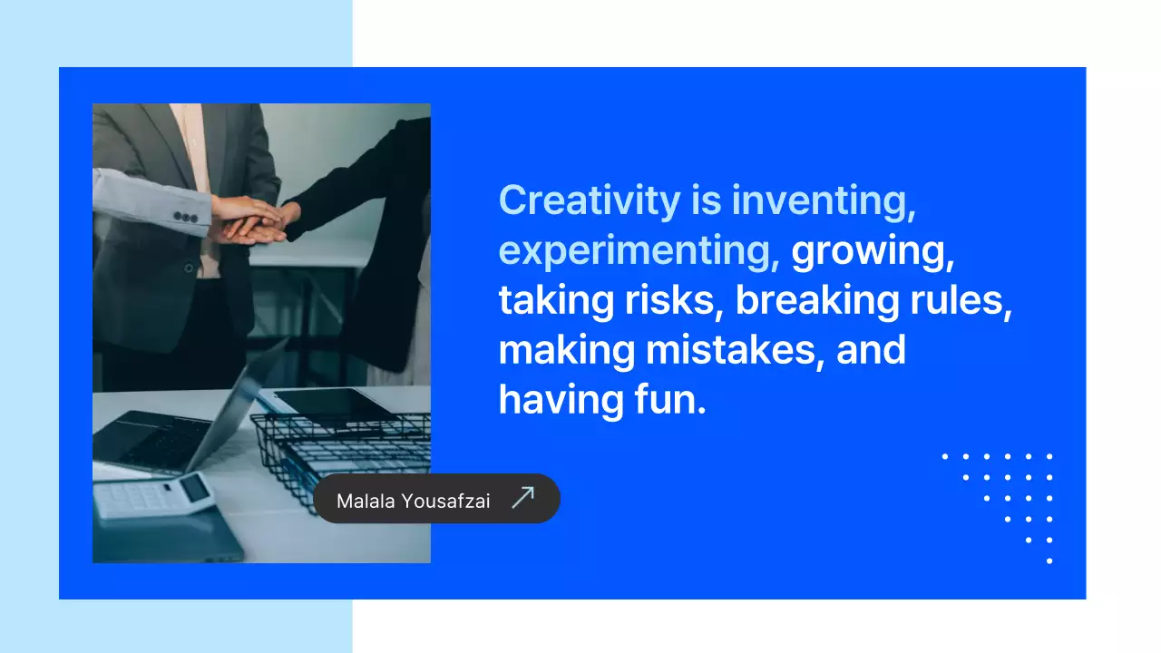 블루 모던 비즈니스 프레젠테이션