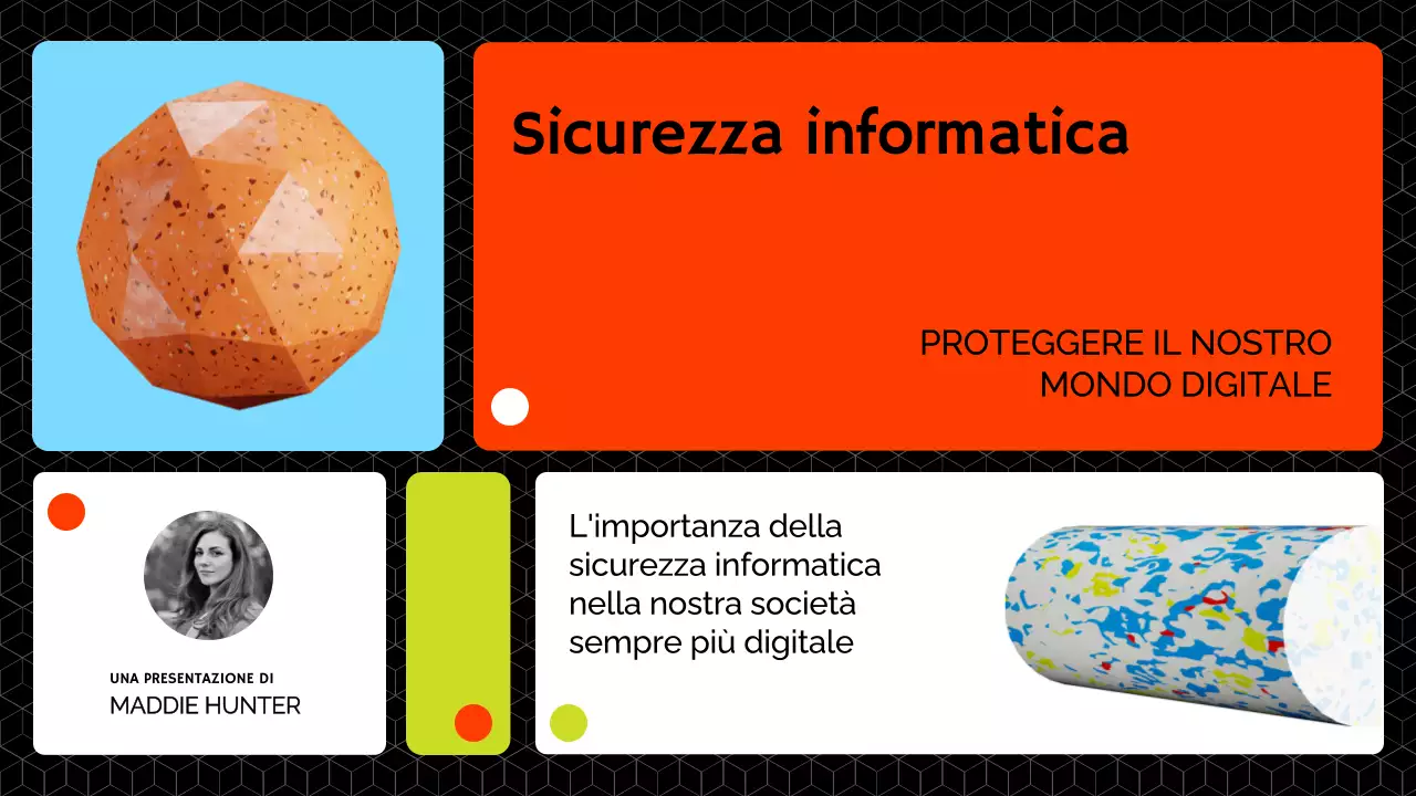 Materiale didattico sulla sicurezza informatica moderna Red And Lime