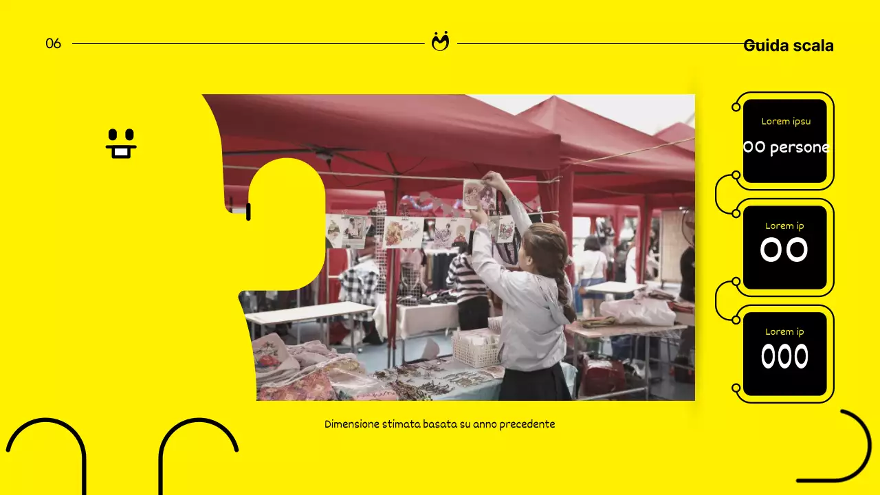 Una proposta di sponsorizzazione fluorescente e pop-art