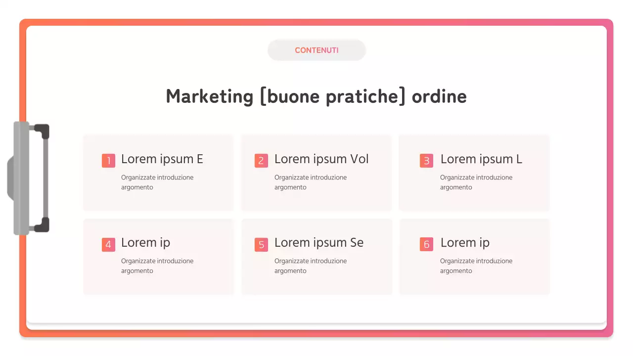 Come creare un semplice studio di caso di marketing del marchio in rosa e arancione
