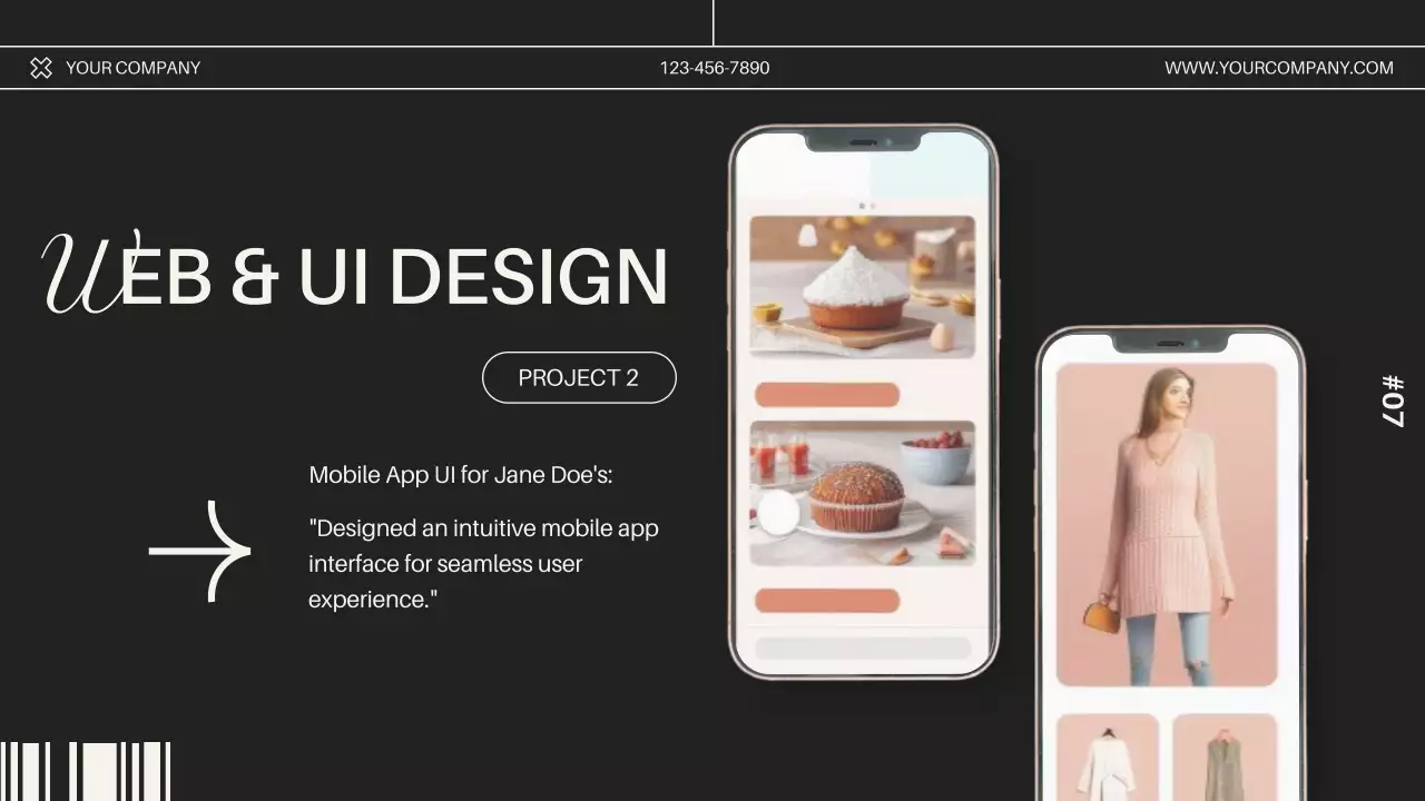 Beige Modern Portfolio Invitation Presentation