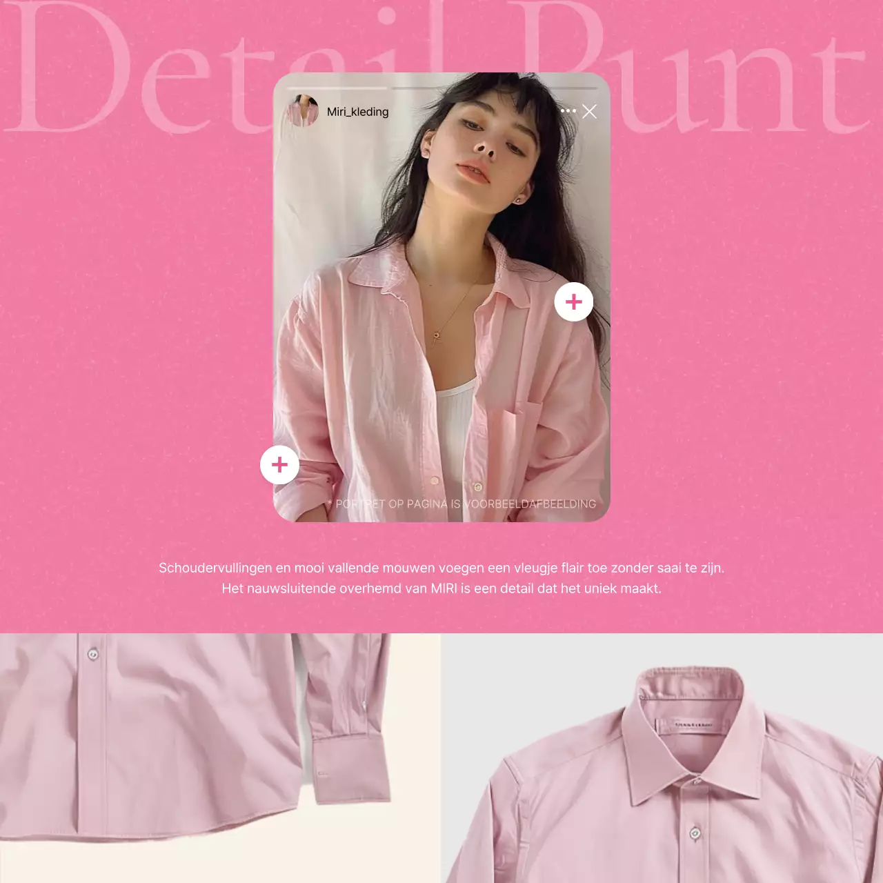 Kitscherige modeproductbeschrijvingen in geel en roze promoten