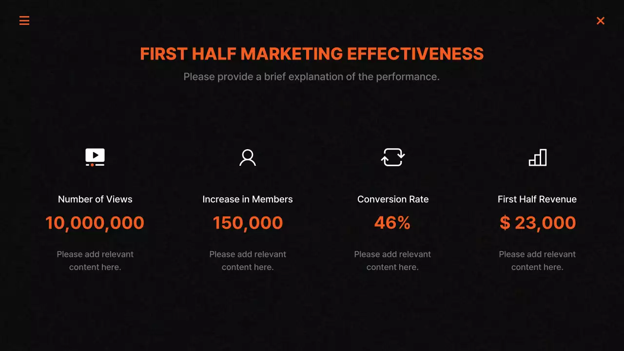 Black Modern Marketing Report Presentation