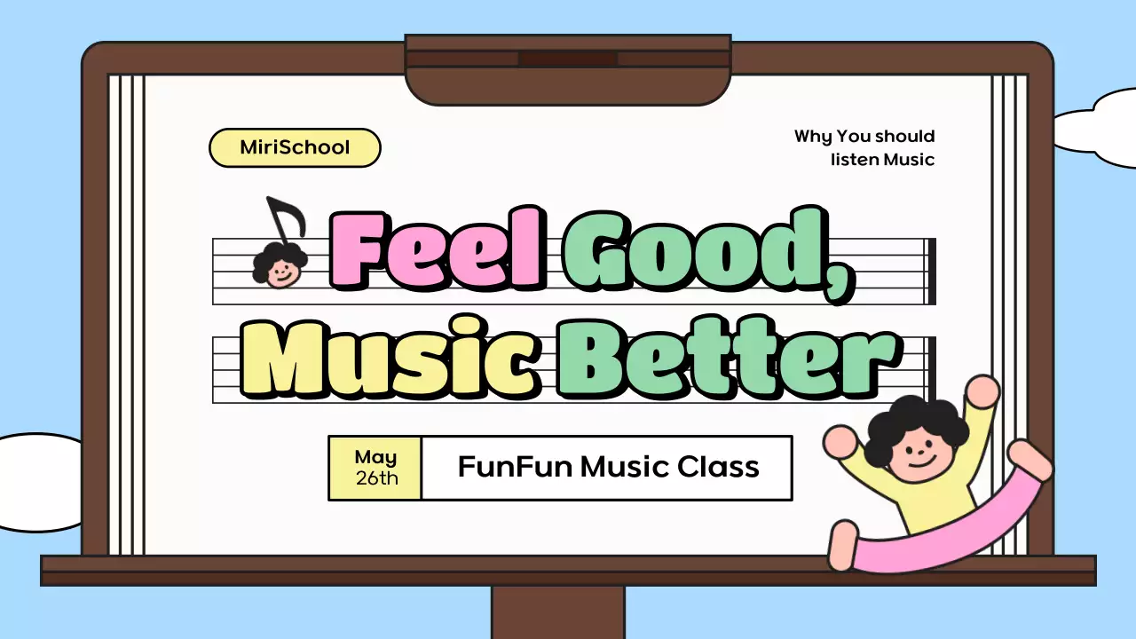 Colourful Trendy Music Class Presentation