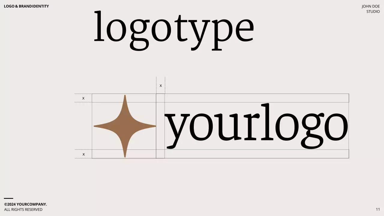 Brown Minimal Brand Guideline Presentation