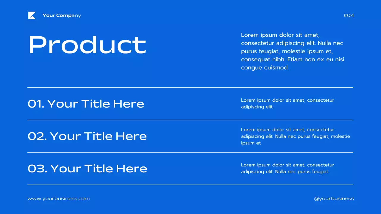 Blue Professional Business Presentation