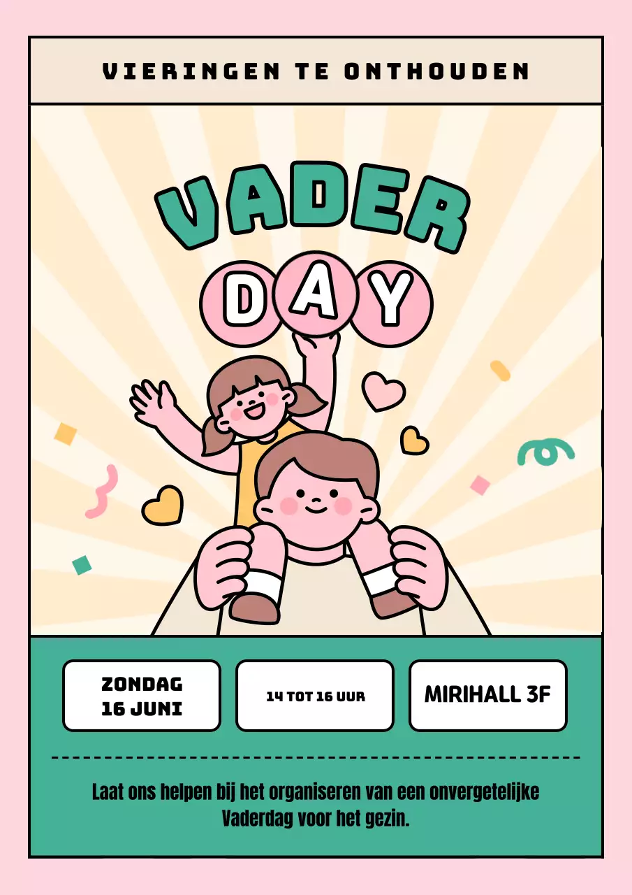 Promoot Vaderdag met een groene en ivoorkleurige twist