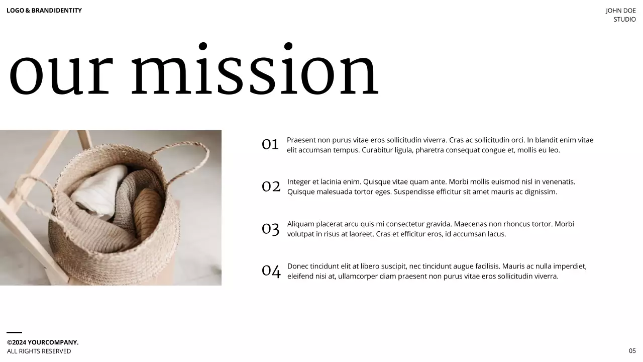Brown Minimal Brand Guideline Presentation